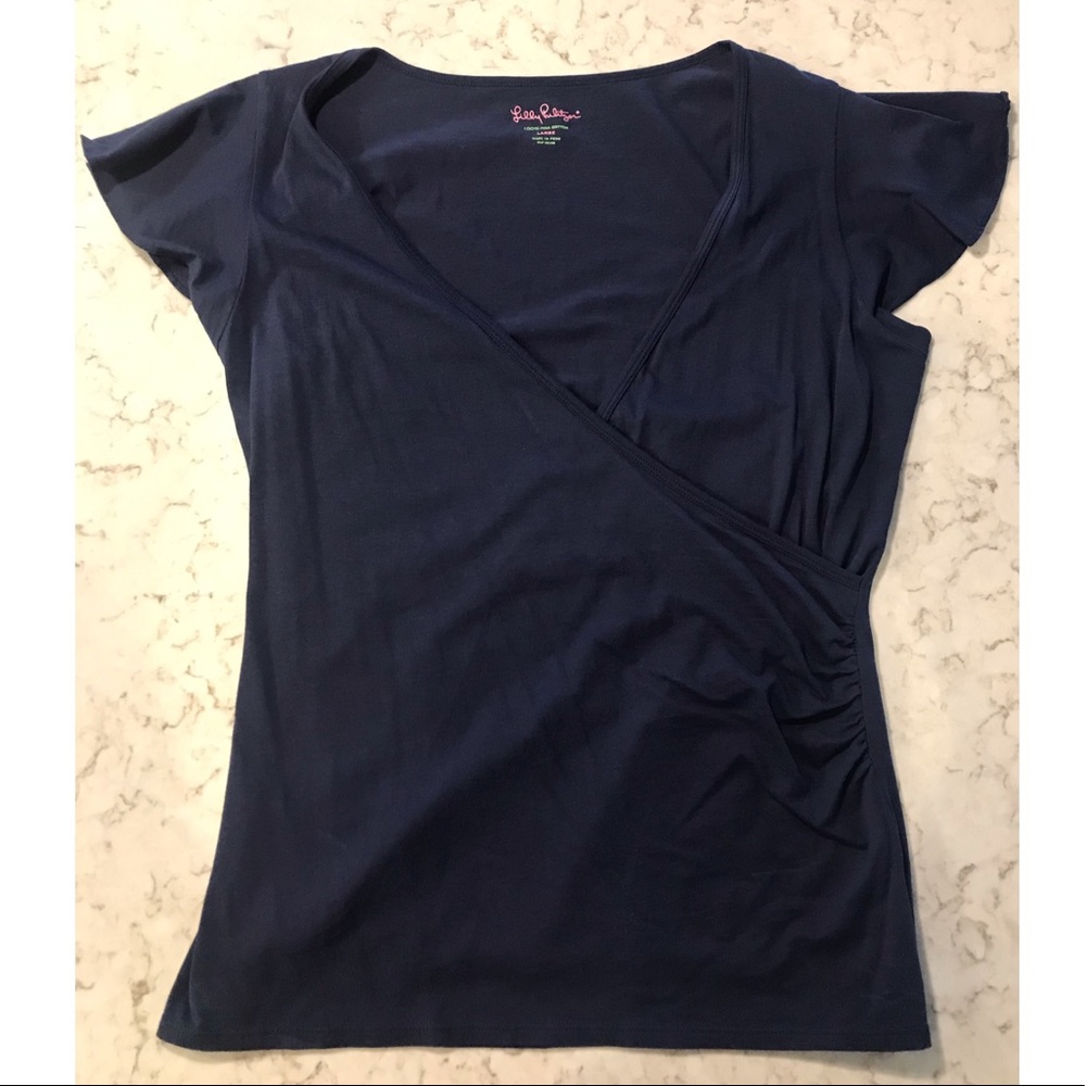 Lilly Pulitzer Faux Wrap Top